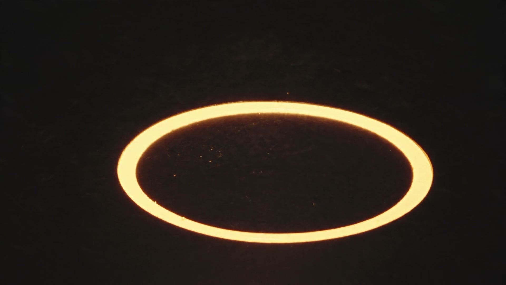 Molten gold being poured